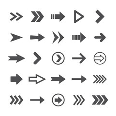 Arrows icons, big set. Arrows vector collection.