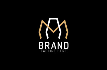 spider style letter a and m logo. logo letter m and a.