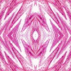 Pink Stripes Texture. Pale Animal Skin Seamless Pattern. Coral Antique Tiger Illustration....