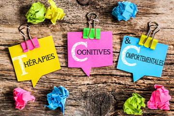 bulle Post-it acronyme (Thérapies comportementales et cognitives)