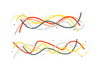 Fototapeta premium Creative shapes and abstract wave background, Dynamic geometric shapes compositions, Flat and clean style, Applicable for any graphic works.
