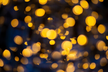 the golden bokeh abstract  background