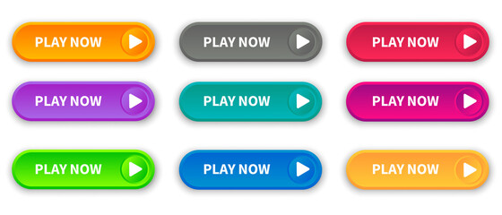 Play Now web button set