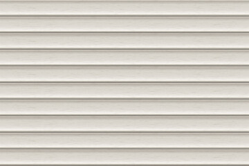White wooden, metal, or plastic seamless texturated siding pattern of building cladding. Abstract vector pattern with texture. Horizontal wall decor for warehouse facade. Vinyl floor backhround