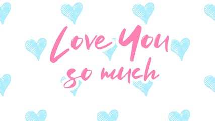  Valentine's day gift cart with love you so much text. Love related items. Home decoration printable.