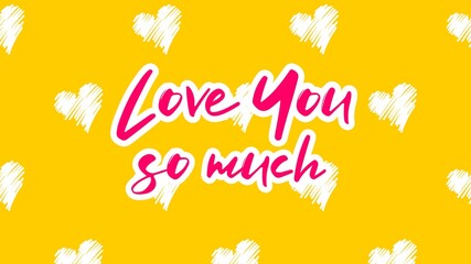  Valentine's day gift cart with love you so much text. Love related items. Home decoration printable.