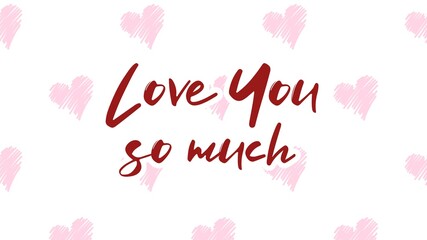  Valentine's day gift cart with love you so much text. Love related items. Home decoration printable.