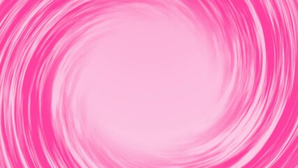 Animated romantic sphere. Chaotic Valentine's day line in shape of circle, hoop burning pink on gradient background. Love, holiday discounts, rotating in circle. Spiral frame for logo, symbol. 4k - Powered by Adobe