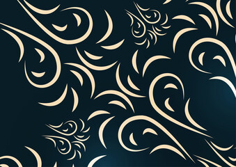 Luxury mandala background. Decorative round ornament. Oriental design. Yoga logos. Snowflake. Vector