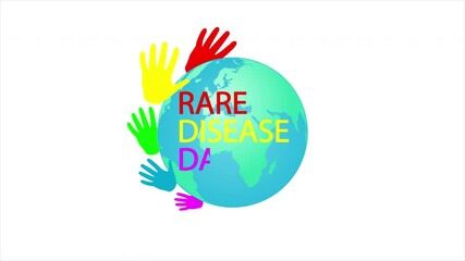 International Rare Disease Day, art video illustration.