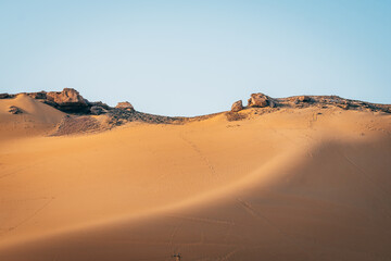 Fototapeta na wymiar beautiful landscape of sand dunes shapes