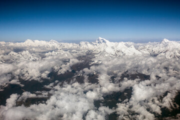 Fototapeta na wymiar Mount Everest Himalayan Mountains Nepal Asia