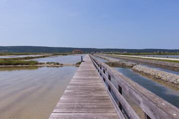 Obraz premium the wide saline in portoroz in slovenia are one of the last big saline in central europe