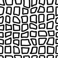 Doodle hand drawn seamless pattern. Scribble sketch texture background