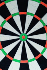 Detail of a professional dartboard.