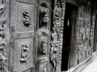 Shwenandaw Monastery is a historic Buddhist monastery located near Mandalay Hill, Mandalay Region, Myanmar 