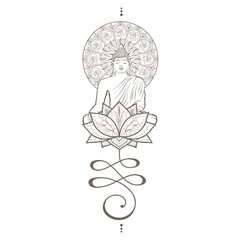 Unalome Buddha