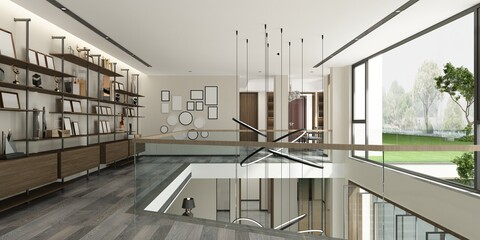 3d render of home living room
