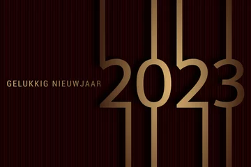 Fotobehang 2023 - gelukkig nieuwjaar 2023  © guillaume_photo