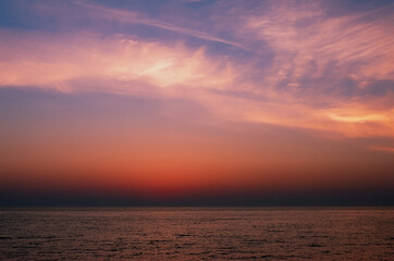 sunset at the beach horizontal shoot 