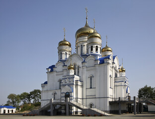 Fototapeta na wymiar Church of the Kazan icon of the Mother of God in Nakhodka. Primorsky Krai. Russia