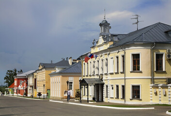Fototapeta premium Ivan Lazhechnikov street in Kolomna Kremlin. Russia