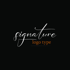 Signature logo,  