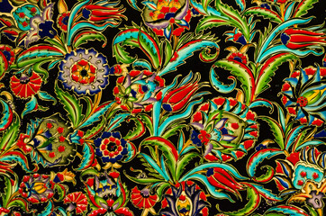 Incredibly beautiful ornaments in the national style can serve as a background for any collage
