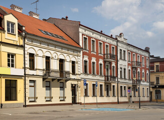 Fototapeta na wymiar Freedom square in Wloclawek. Poland
