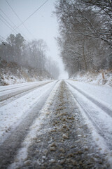 Obraz premium road in the snow