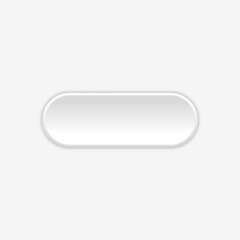 white volumetric button in neomorphism, neumorphism style. Designed for websites, mobile apps and other developers.