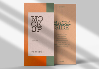 Flyer Mockup Design with Editable Background