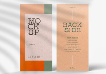 Flyer Mockup Design with Editable Background