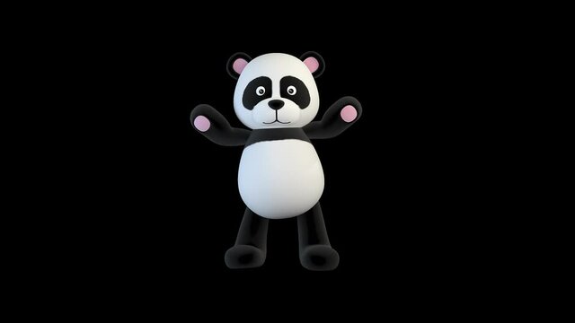 Panda bear greeting