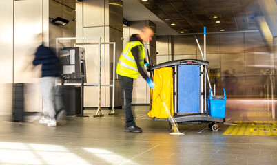 Obraz premium Train Passenger Movement