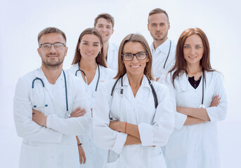 Fototapeta premium close up. group of General practitioners standing together