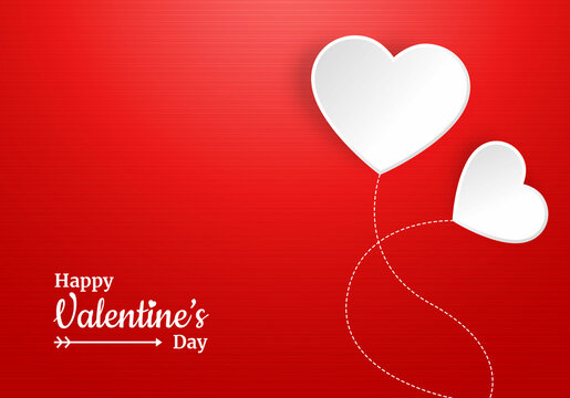 Happy Valentines Day Vector Greeting Card. Vector illustration