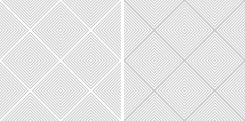Seamless geometric checked lines patterns.