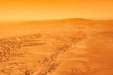 Seeing the californian landscape from above