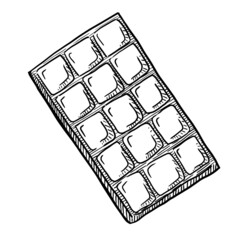 Chocolate vector illustration isolated on white background