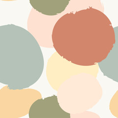 Plakkaatsjabloon met abstracte organische vormen. Scandinavisch kleurenontwerp. Vector