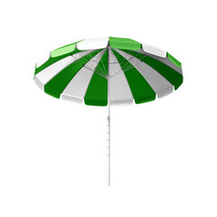 Green summer sunshade with white front 