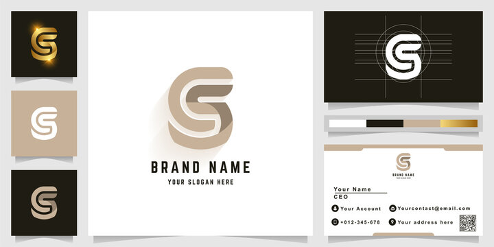 Letter S or CS monogram logo