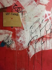  Graffiti in the kitchen of the student dormitory