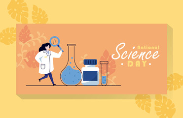 Science - Banner scientist illustration