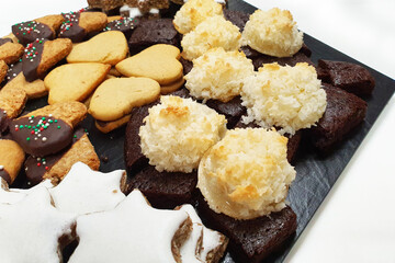 pies, star-shaped heart sweets , delicious dessert cake