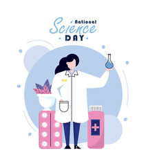 Science - Woman scientist poster