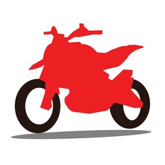 modern motorcycle transportation vector design