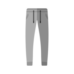Vector Flat Design Tracksuit Trousers. Vector illustration