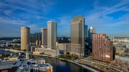 Fototapeta na wymiar Aerial View Of The City Of Tampa, Florida